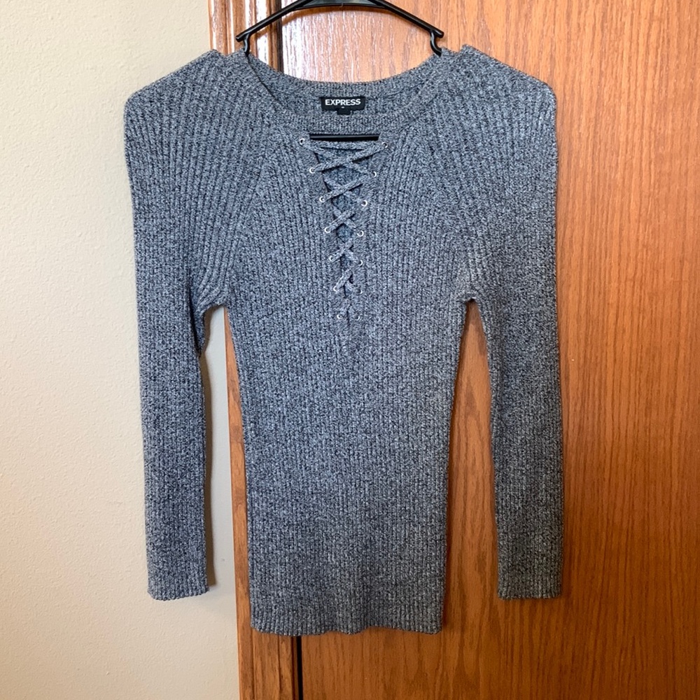 Express grey sweater